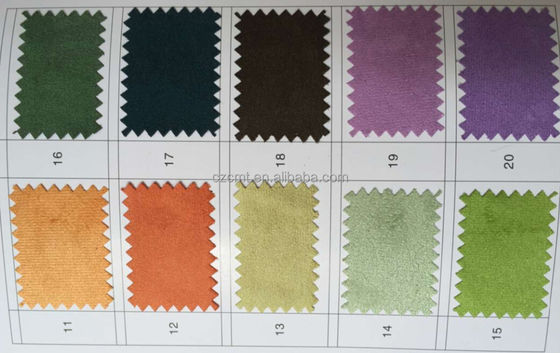 Tessuto di suede in microfibra di poliestere 100% morbido e confortevole per divano