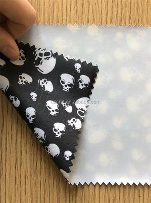100% poliestere, tessuto di scheletro in bianco e nero