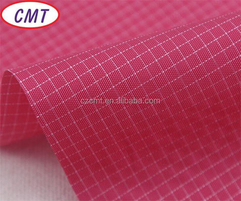 200D PU rivestito doppi colori Griglia impermeabile Nylon Oxford tessuto con colore personalizzato