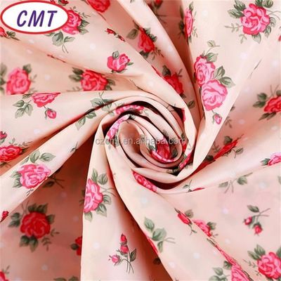 Fiore stampato 75D 100% tessuto di poliestere taffeta con 190T densità
