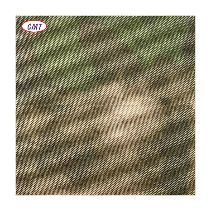 Stampa di camuffamento impermeabile personalizzata 600D Polyester Oxford PVC Rivestimento di tessuto per borsa